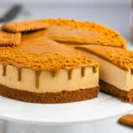 Lotus biscof cheese cake Slice